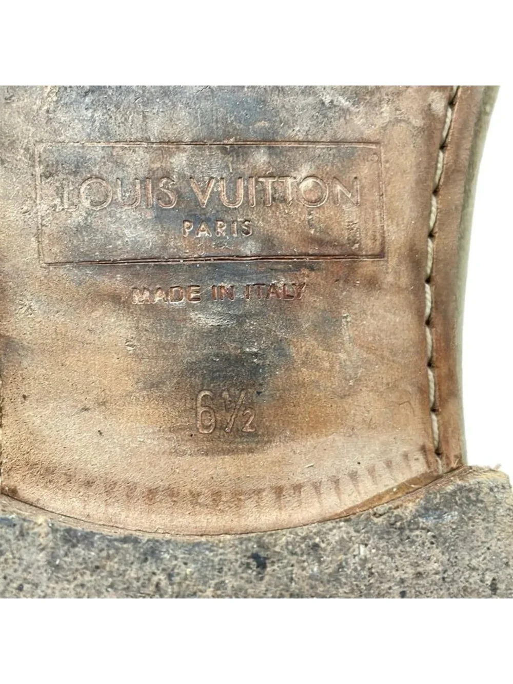 Louis Vuitton Short Boots Beige Desert 6.5
